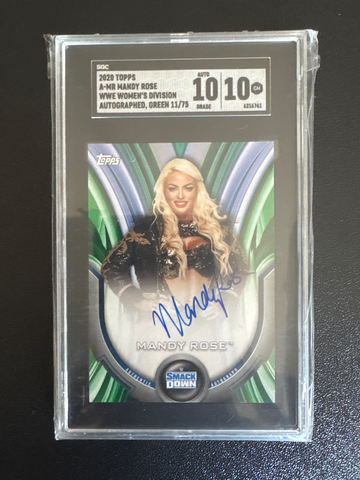 2022 Topps WWE Women’s Division Green Auto 11/75