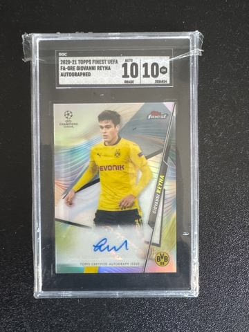 2020-21 Topps Finest UEFA Auto Giovanni Reyna 