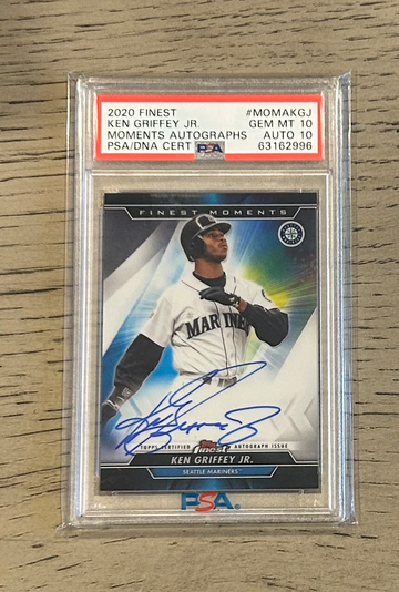 2020 Finest Ken Griffey Jr Moments Autograph