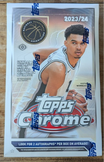 2023-24 Topps Chrome Basketball Hobby Box - Potential Wembanyama or LeBron Auto or Refractor?