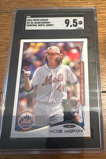 2014 Topps Update #US-50 Jacob DeGrom Pointing Variation RC SSP SGC 9.5