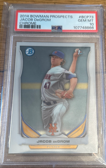 2014 Bowman Chrome Jacob DeGrom PSA 10