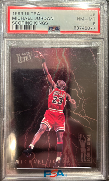 1993 Ultra Michael Jordan Scoring Kings PSA8