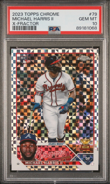 2023 Topps Chrome Michael Harris Jr Xfractor PSA 10