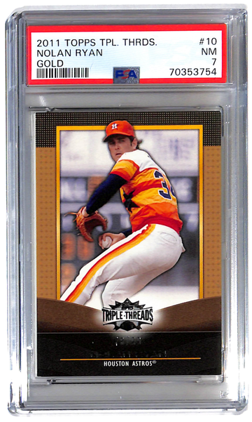 2011 Topps Triple Threads Nolan Ryan Gold PSA 7 Houston Astros