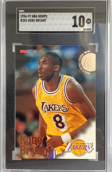 1996 NBA Hoops Kobe Bryant RC SGC 10