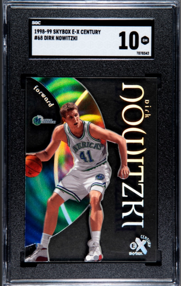 1998 E-X Century Dirk Nowitzki RC SGC 10