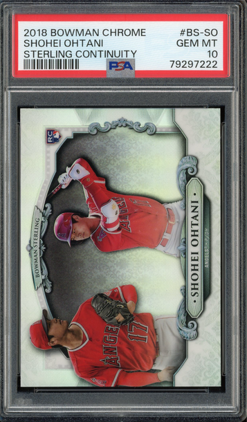 Shohei Ohtani 2018 Bowman Sterling PSA 10 REF Rookie Pitching + Hitting