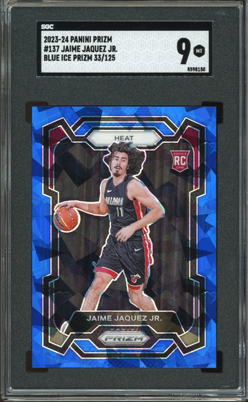 Jaime Jaquez Jr 2023-24 Panini Prizm Blue Ice Rookie RC SGC 9 #D /125