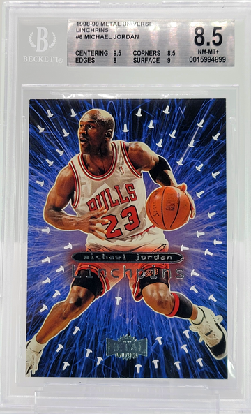 Rare* 1998 Metal Universe Linchpins Michael Jordan BGS 8.5 Insert 90s Grail SSP