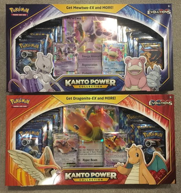 Pokémon Kanto Power Dragonite and Mewtwo boxes - XY Evolutions