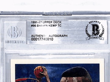 1991 Upper Deck Shawn Kemp TC #96 BGS Authentic