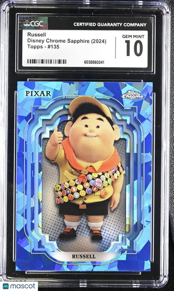 2024 Topps Disney Chrome Sapphire Russell #135 CGC 10