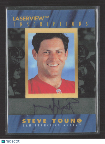 1996 Pinnacle Laserview Inscriptions Steve Young #1 1573/1950