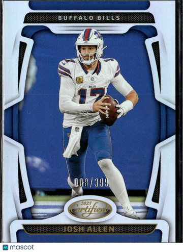 Josh Allen 2025 Panini Certified Blue /399 Buffalo Bills