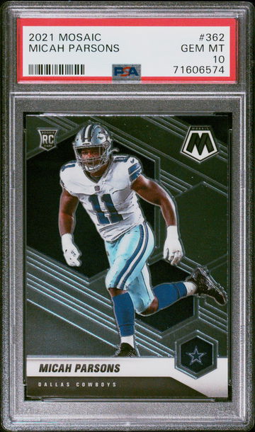 2021 Panini Mosaic Micah Parsons #362 PSA 10