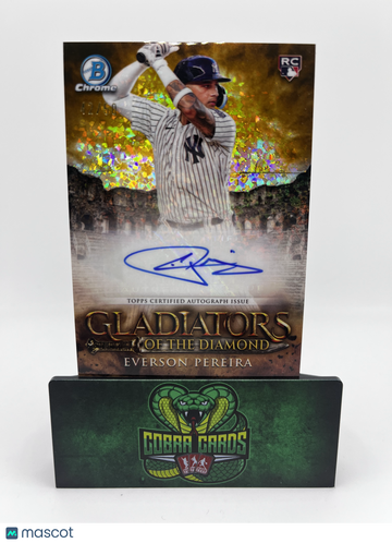 2024 Topps Everson Pereira #GDA-EP Gold Gladiators of the Diamond /50 RC Autographed