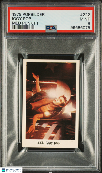 1979 Popbilder Popbilder Med Punkt I Iggy Pop #222 PSA 9