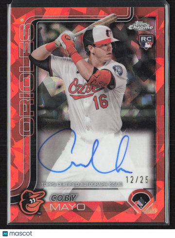 2025 Topps Chrome Coby Mayo #USA-CM Red Geometric /25 RC