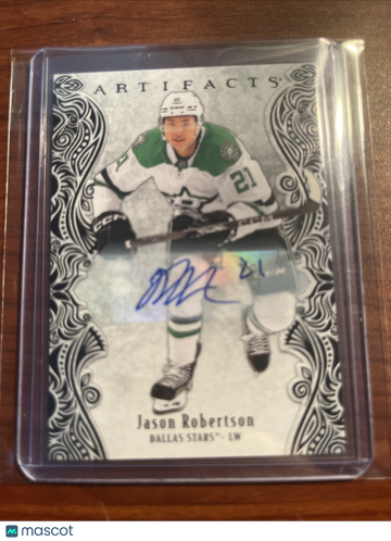 2025-26 Upper Deck Artifacts Jason Robertson #86 Black Parallel/Variety Base Set Upper Deck