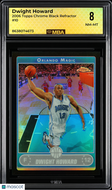2006 Topps Chrome Dwight Howard #10 Black Refractor MBA 8