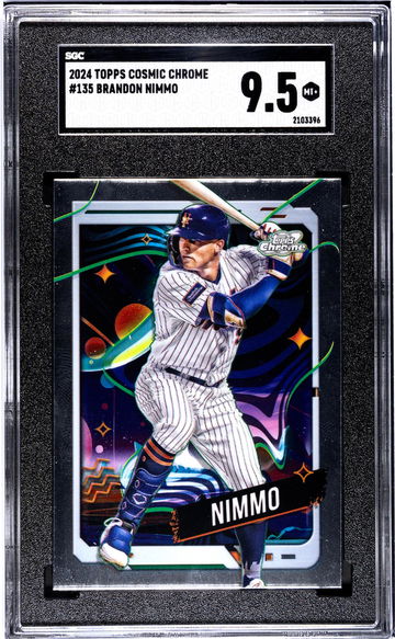 2024 Topps Cosmic Chrome #135 Brandon Nimmo SGC 9.5