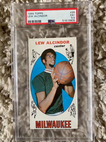 1969 Topps Lew Alcindor #25 PSA 5.5