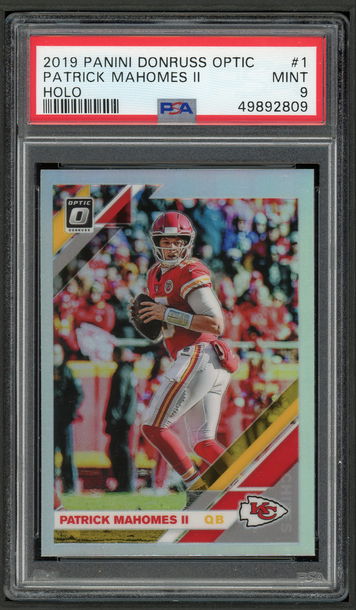 2019 Donruss Optic #1 Patrick Mahomes II Holo PSA 9