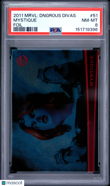 2011 Marvel Dangerous Divas Mystique #51 PSA 8