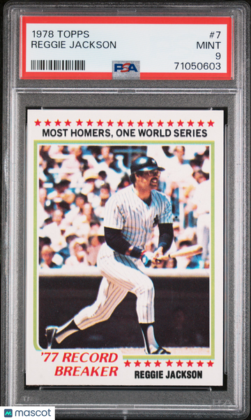 1978 Topps Reggie Jackson #7 PSA 9