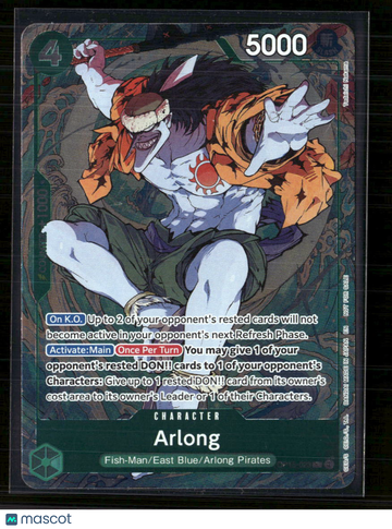 2023 One Piece Card Game Pillars of Strength Arlong Holo Alternate Art Promo
