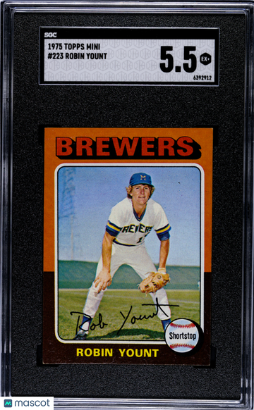 1975 Topps Mini Robin Yount #223 SGC 5.5