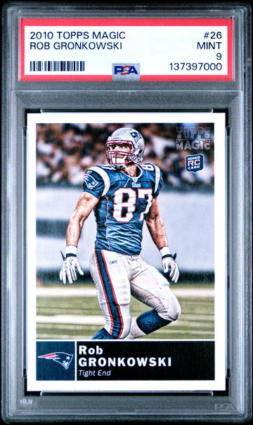 2010 Topps Magic Rob Gronkowski #26 PSA 9
