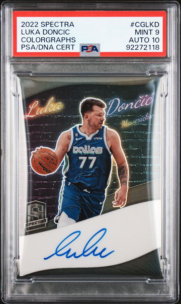 2022 Panini Spectra Colorgraphs Luka Doncic #CG-LKD /75 PSA 9