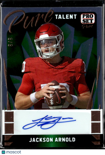 Jackson Arnold 2023 Leaf Pro Set Pure Talent Auto /8 Oklahoma Sooners