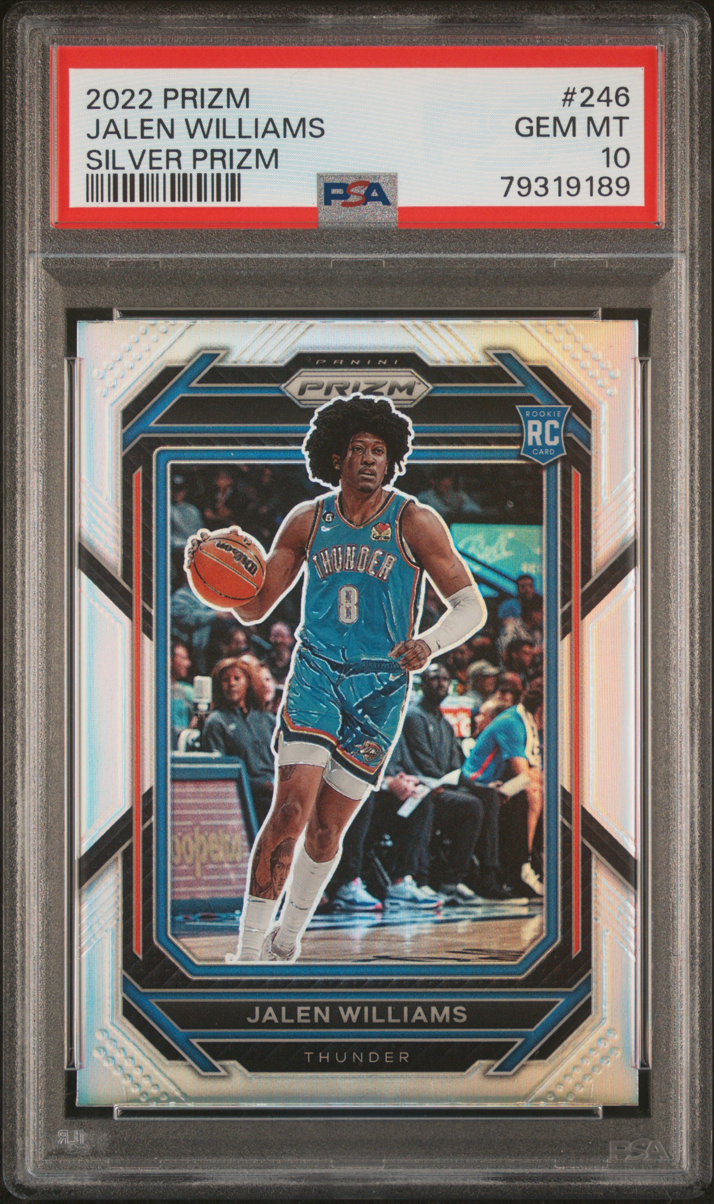 2022 Panini Prizm Silver Jalen Williams #246 PSA 10