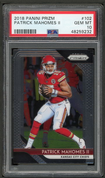 2018 Prizm #102 Patrick Mahomes II PSA 10