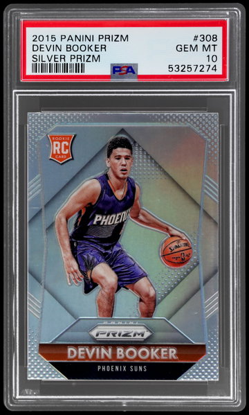 2015 Panini Prizm Devin Booker Silver Prizm PSA 10 RC