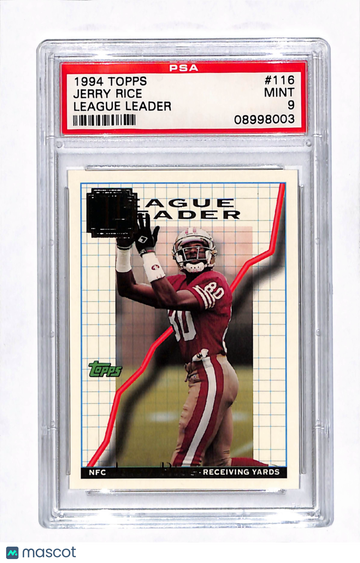 1994 Topps Jerry Rice #116 League Leader