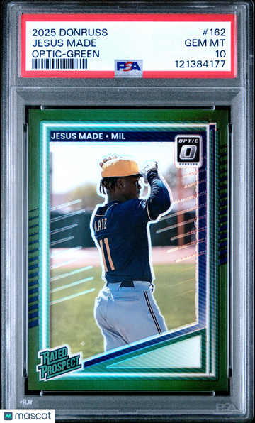 2025 Panini Donruss Jesus Made #162 Optic Green PSA 10