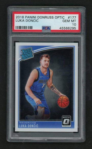 2018 Donruss Optic Rated Rookie Luka Doncic #177 PSA 10