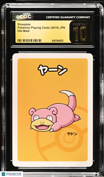 2019 Pokemon Playing Cards Old Maid Slowpoke CGC 10