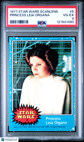 1977 Star Wars Scanlens Princess Leia Organa #5 PSA 4