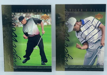 2001 Tiger Woods Upper Deck Rookie Card Lot (2)