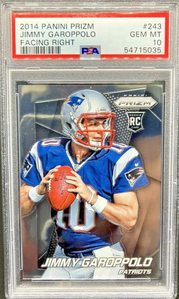 2014 Panini Prizm #243 Jimmy Garoppolo Short Print SP RC * PSA 10 GEM MT * POP 47