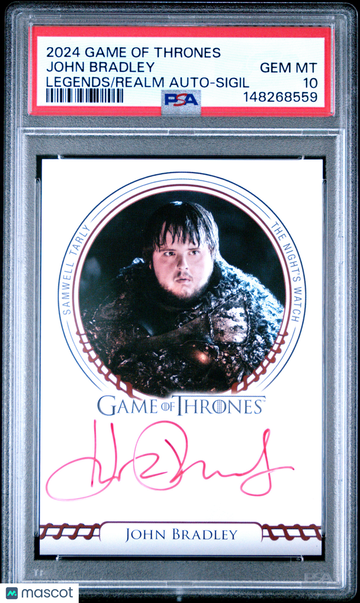 2024 Rittenhouse Game Of Thrones: Legends Of The Realm Autographs John Bradley PSA 10