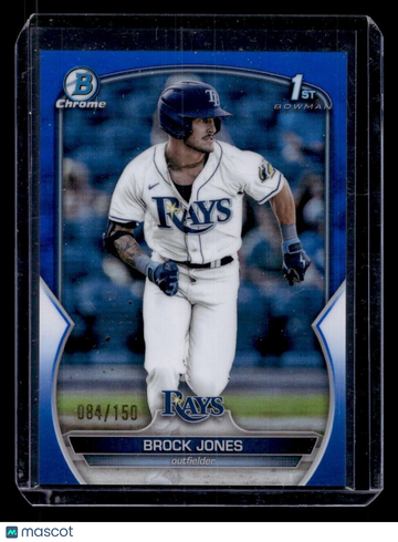 2023 Bowman Brock Jones #BCP-115 Blue Refractor Parallel/Variety 1st Bowman