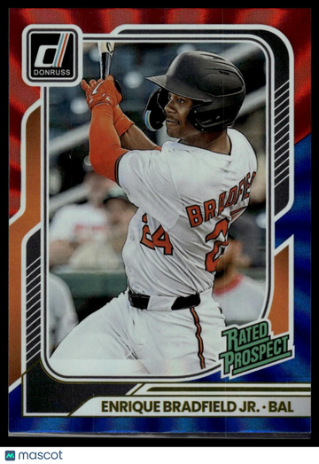 2026 Donruss Enrique Bradfield Jr. #147 Red and Blue Laser