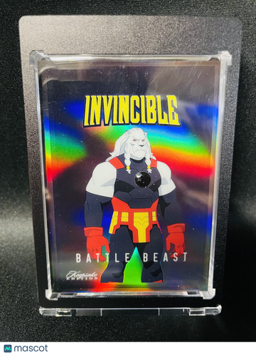2025 Super Products Keepsake Edition Invincible Rainbow Foil Battle Beast Power Gem Card #299 Custom Case