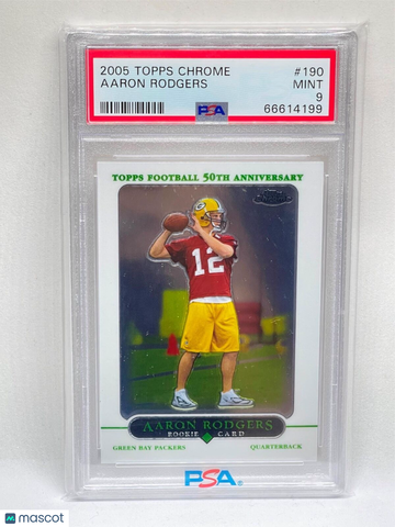 2005 Topps Chrome Aaron Rodgers #190 PSA 9